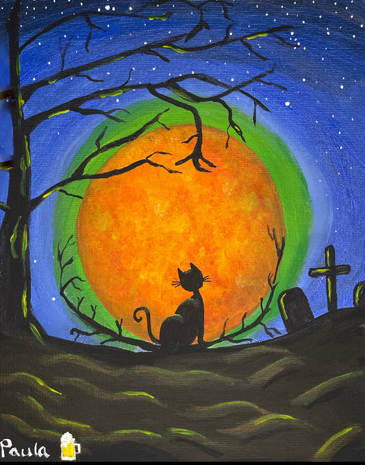 Meowl at the Moon Paint Kit