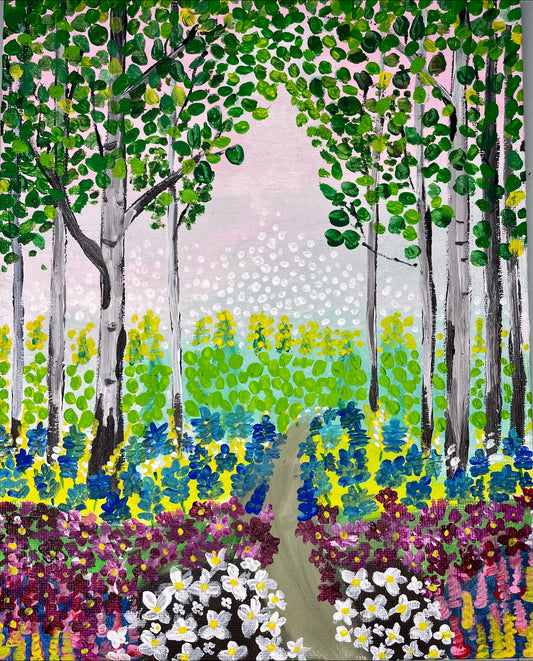 Flowery Forest Paint Kit